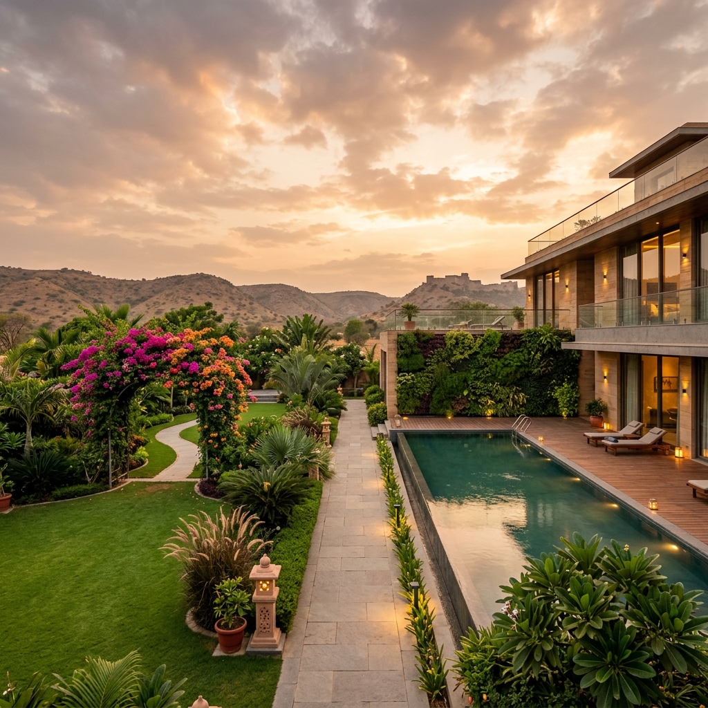 Luxury Landscape Design by Miniflora — Ahmedabad Gujarat